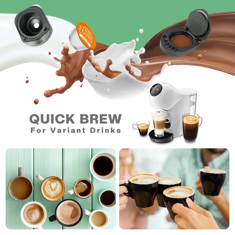 Reusable Coffee Adapter for Dolce Gusto PICCOLO XS/Genio S Coffee Machine Espresso Refill Pod Coffee Capsule Holder Accessories
