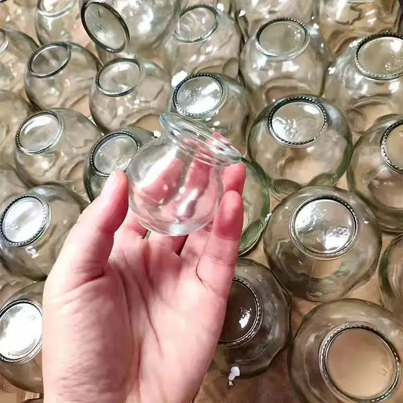 6/8/12pcs Thick Glass Cupping Beauty Can Chinese Traditional Healthcare Cupping Body Points Massage GuaSha Therapy gift fire rod