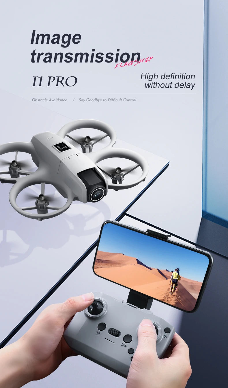 i1PRO Mini Drone Professional 8K HD Camera Drone 5G WIFI FPV UAV With screen remote control Avoidance Aerial Quadcopter Toy Gift