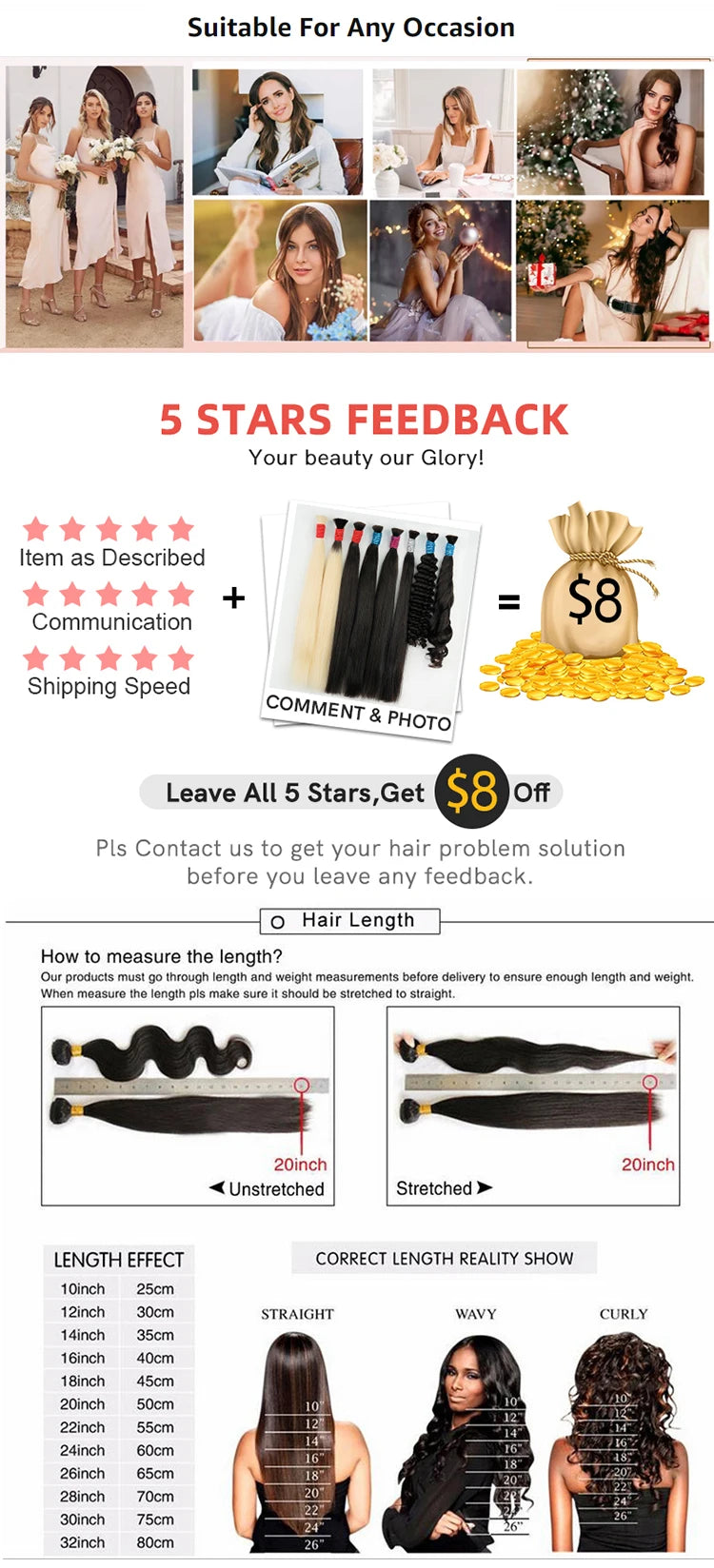 Human Hair Bulk For Braiding Straight Brazilian Virgin Human Hair Bulk No Weft for Braids Straight Bulk Human Hair Natural Black