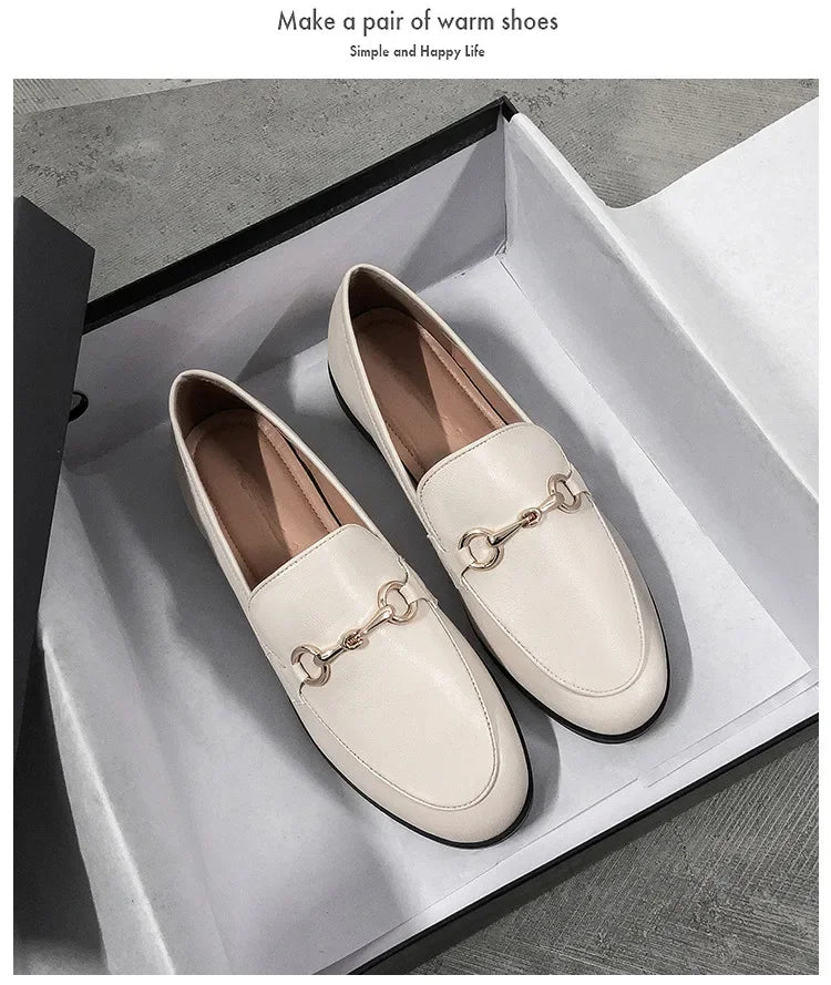 Womens Shoes Flats Loafers Ladies Leather Brand Sneakers Women Designer Flat Ladies Shoes Woman Luxury Female Shoes for Women