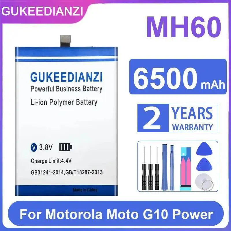 MH60 Mobile Phone Battery Environmentally Friendly 6500Mah For Motorola Moto G10 Power