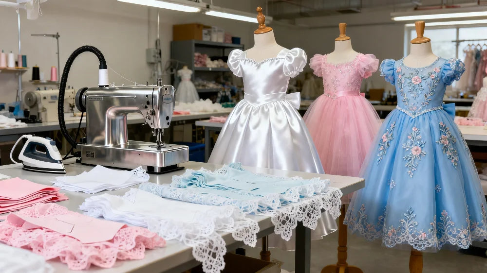 Custom Flower Girl Dress First Christmas Dress Wedding Party Gown Blush Pink Sequin Lace Long Sleeve Kids Evening Dress فسات