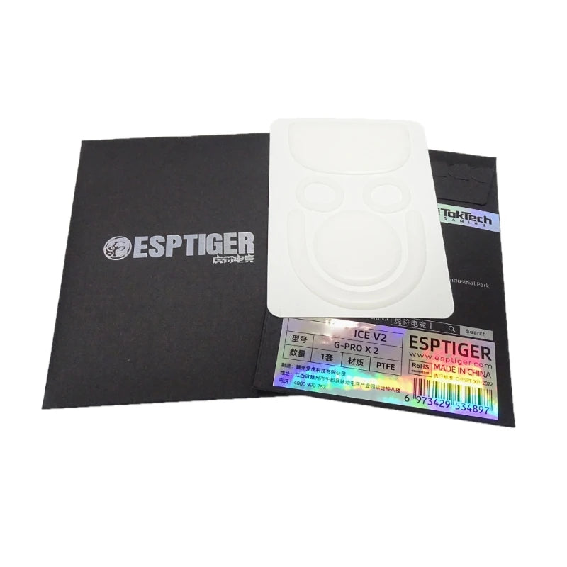 1Pack Esports Tiger Gaming ICE V2 Mouse Skates Mouse Feet forLogitech G Pro X Superlight 2 Mouse Glides Curve Edge