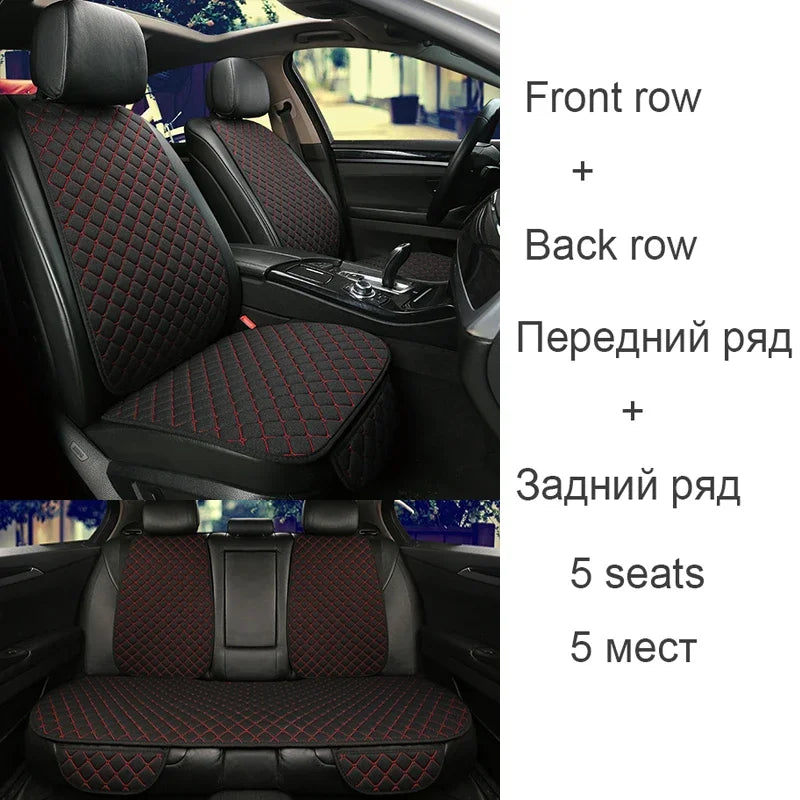 Linen Car Seat Cover Seat Universal Cushion for FORD Fiesta Fusion Mondeo Taurus Mustang Territory Kuga F-150 CAR Accessories