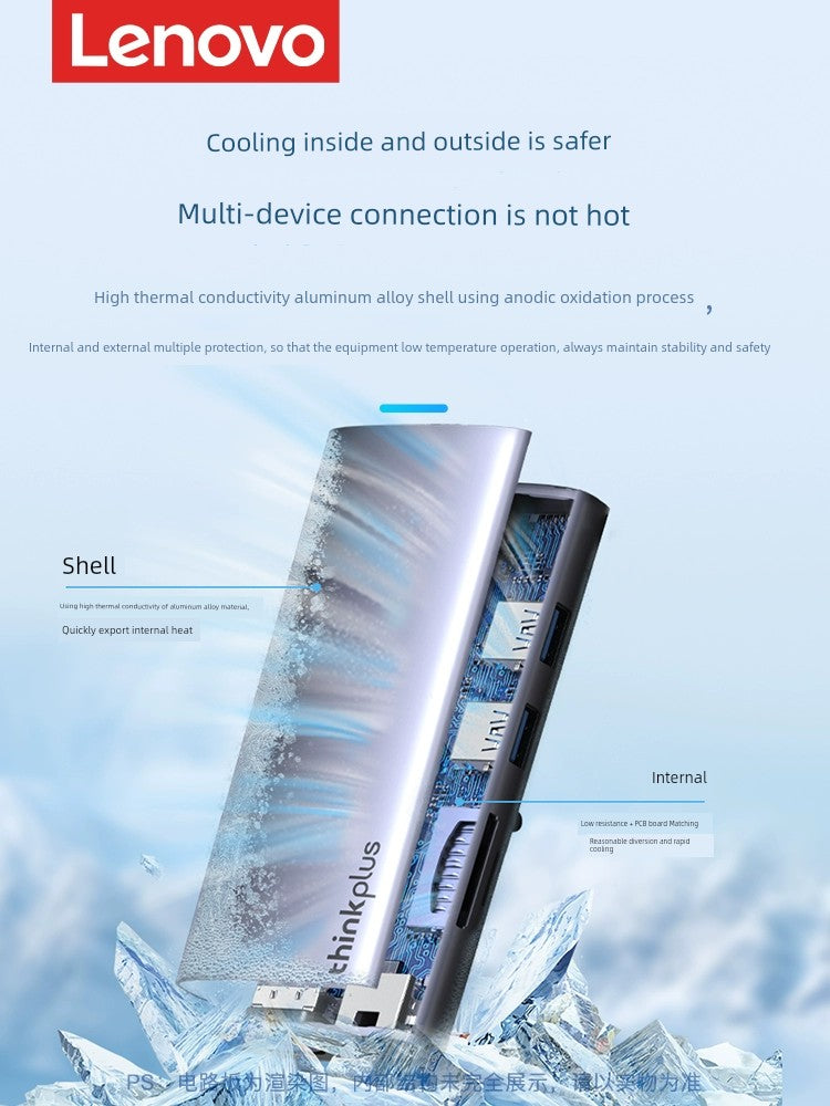 Lenovo Saver USB Cast Screen Network Cable Expansion Dock