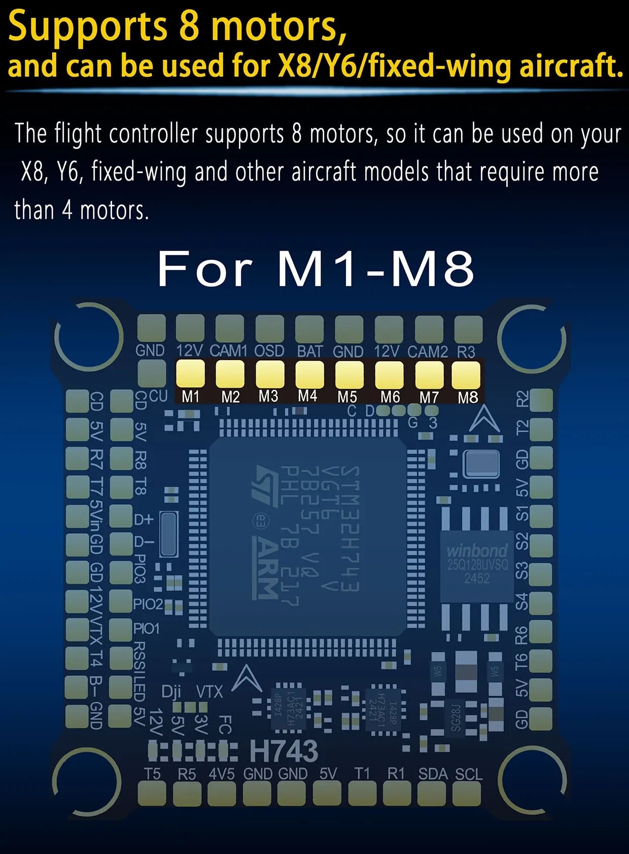 DAKEFPV H743 12S 120A stack ICM42688P H743 flight control FC Flight controller FPV stack for MARK4 13inch FPV Drone frame
