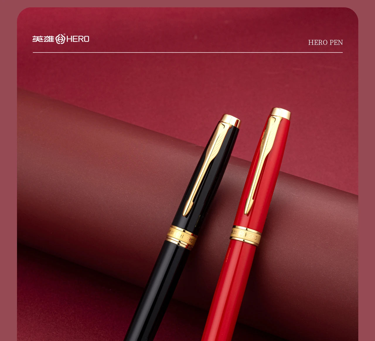 Hero 772 Classic Business Fountain Pen Set- Ideal Corporate Gift，Includes Ink & Classy Gift Box, Perfect for Business/Students