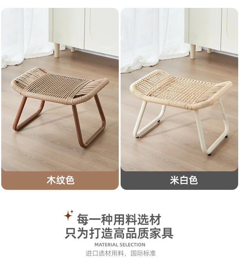 Office under Desk Footrest Stool Ottoman Pedal Leg Support Indoor Changing Seat Sofa Shoe Bench Entryway