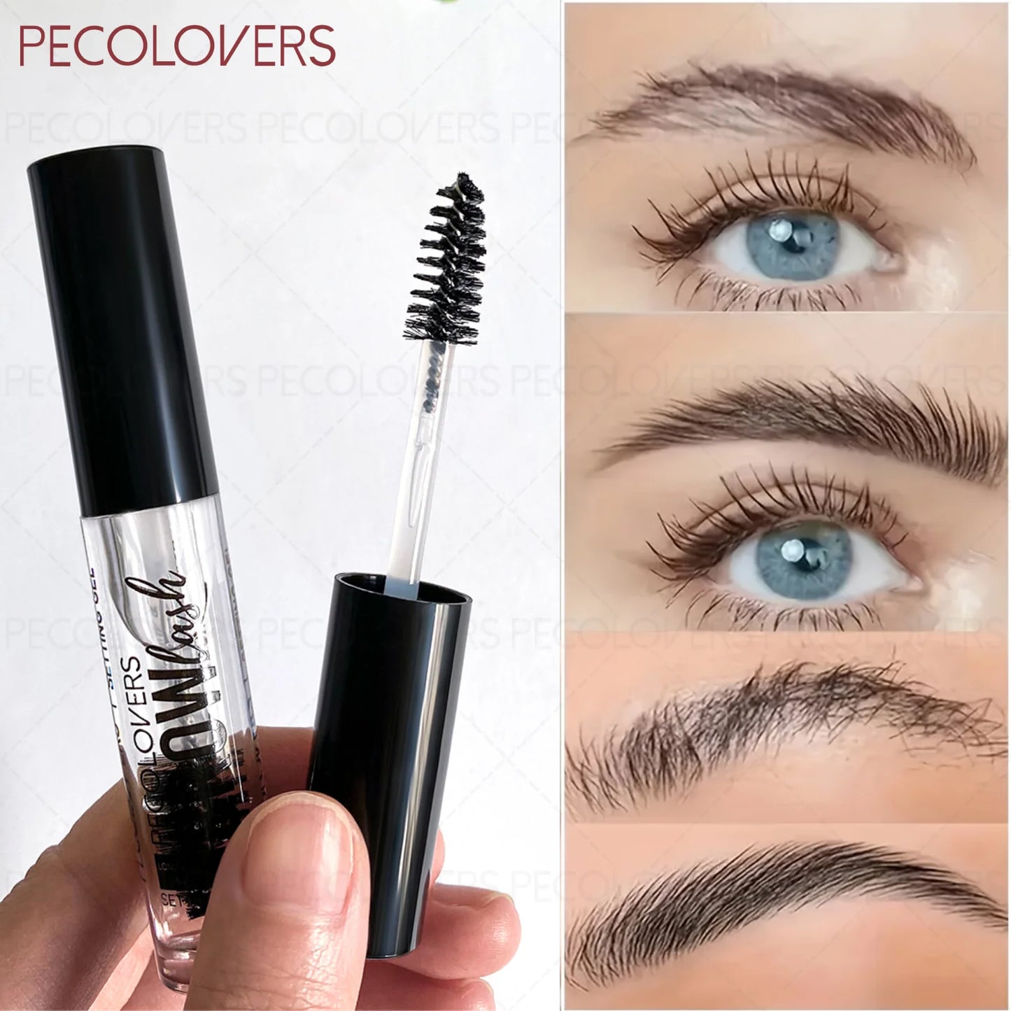 1PC Eyebrow Gel with Brush - Mild Formula, Light and Non-sticky, Strong Styling, Waterproof, Suitable for All Skin Types