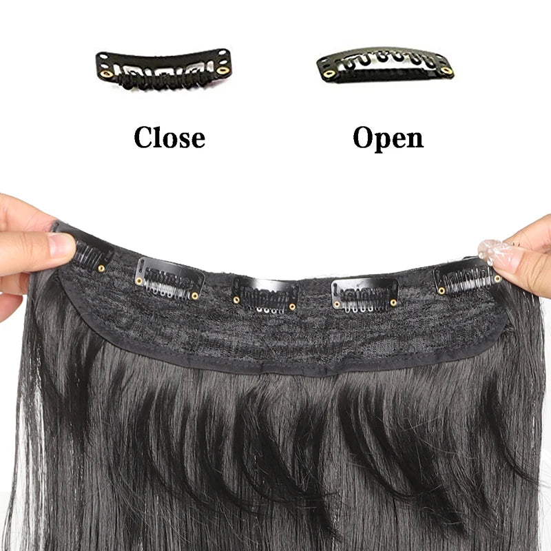 40 inch ultra long wavy hair clip hair extensions synthetic wigs women's wigs suitable for parties cosplay and various occasions