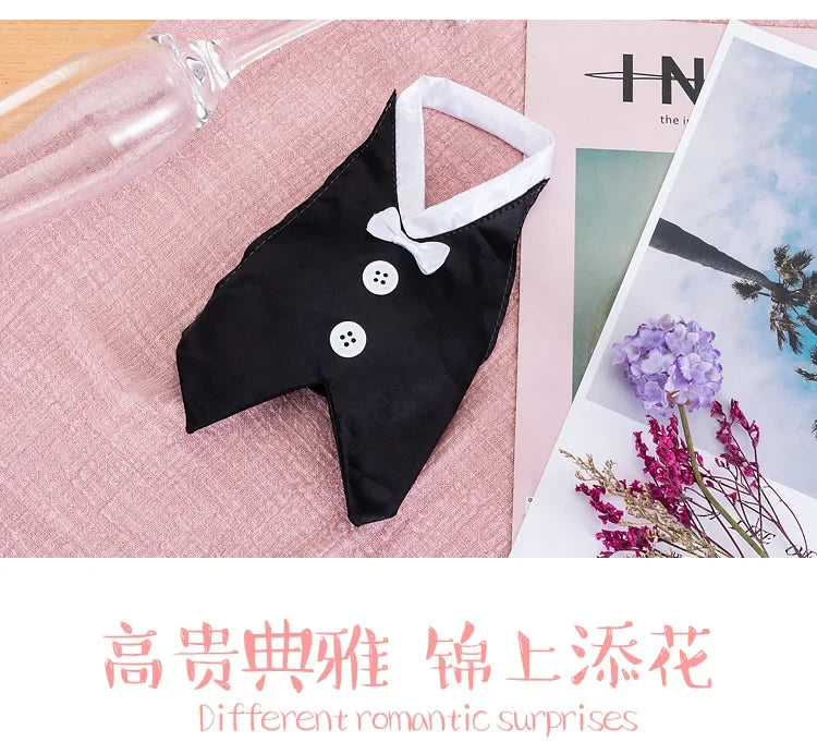 2Pcs Marriage Bride and Groom Wine Cups Wraps Champagne Glass Bottles  Water Cup Cover Wedding Bachelorette Party Decor Cover