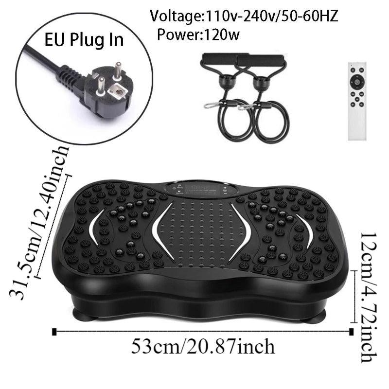 4D Vibration Fat Shaking Machine Music Multifunctional Vibration Platform Plate Anti-slip Foot Shake Whole Body Massager Machine