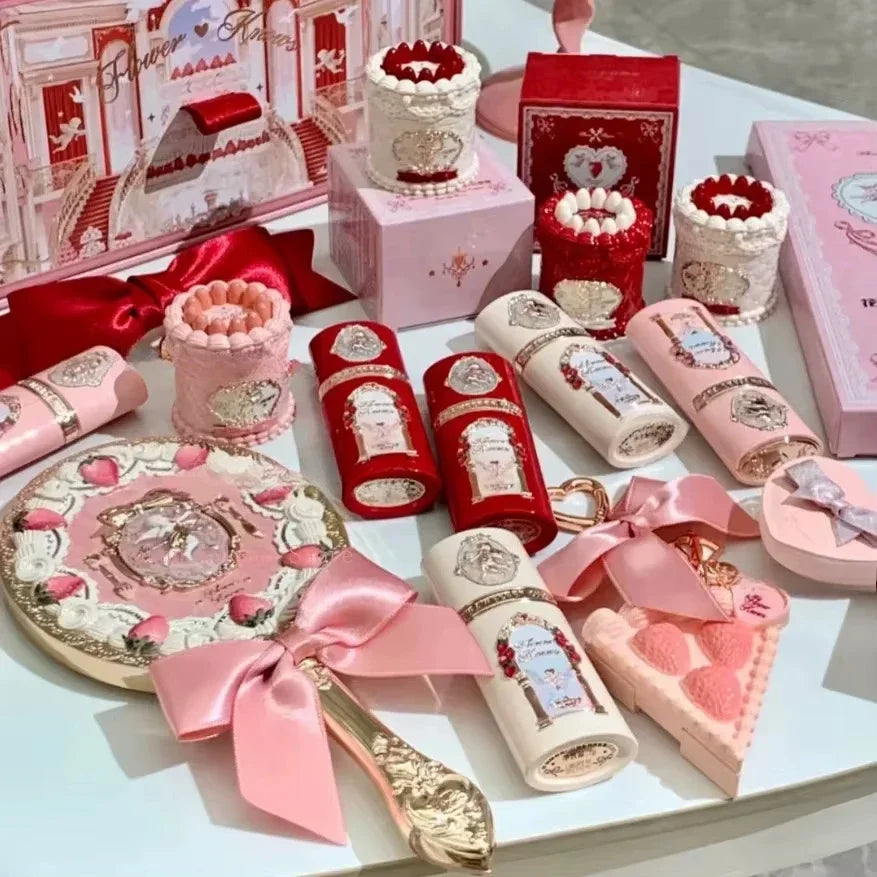 Flower Knows ALL IN ONE Makeup Kit Full Professional Face Palette Blush Eyeshadow Lip Cream Solid Perfume Sets