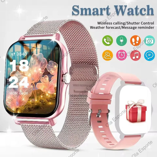 2025 New Smart Watch 1.83-inch HD Display Bluetooth Call Message Alert Sports Mode Smartwatch For Men Women Wristwatches Gifts