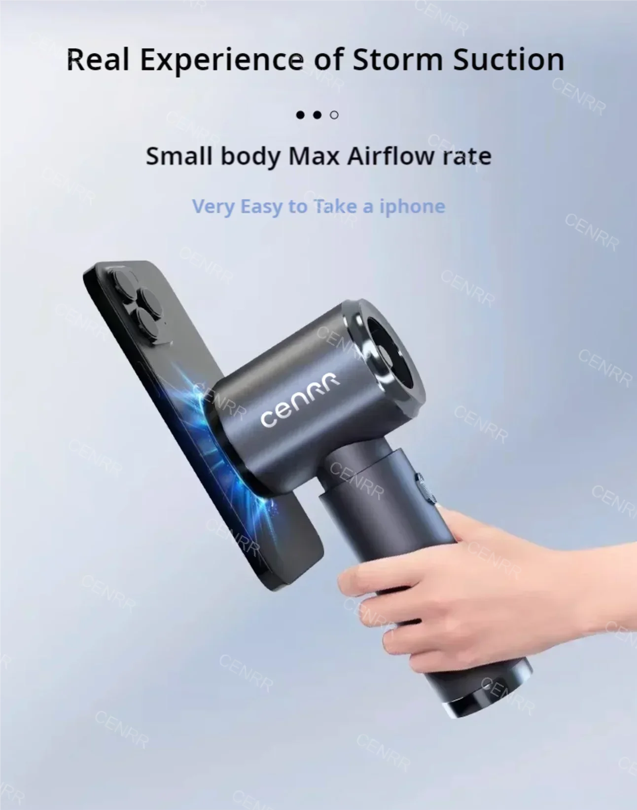 CENRR 210000PA Car Vacuum Cleaner High Suction Wireless Vacuum Cleaner Cordless Vacuum Cleaner for Car Cleaning Machine