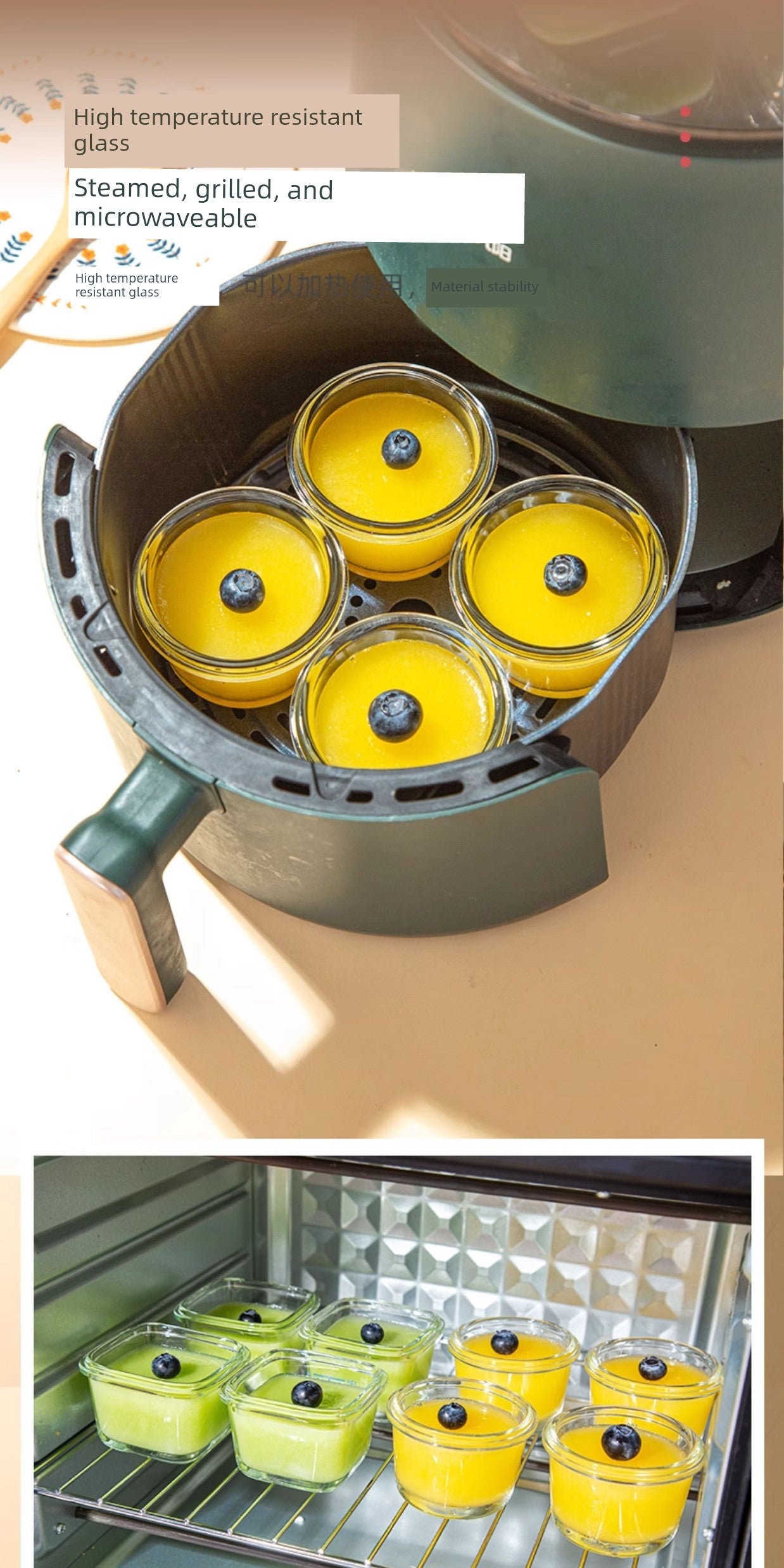 Mold Oven Baking at Home Glass Steamed Sponge Cake