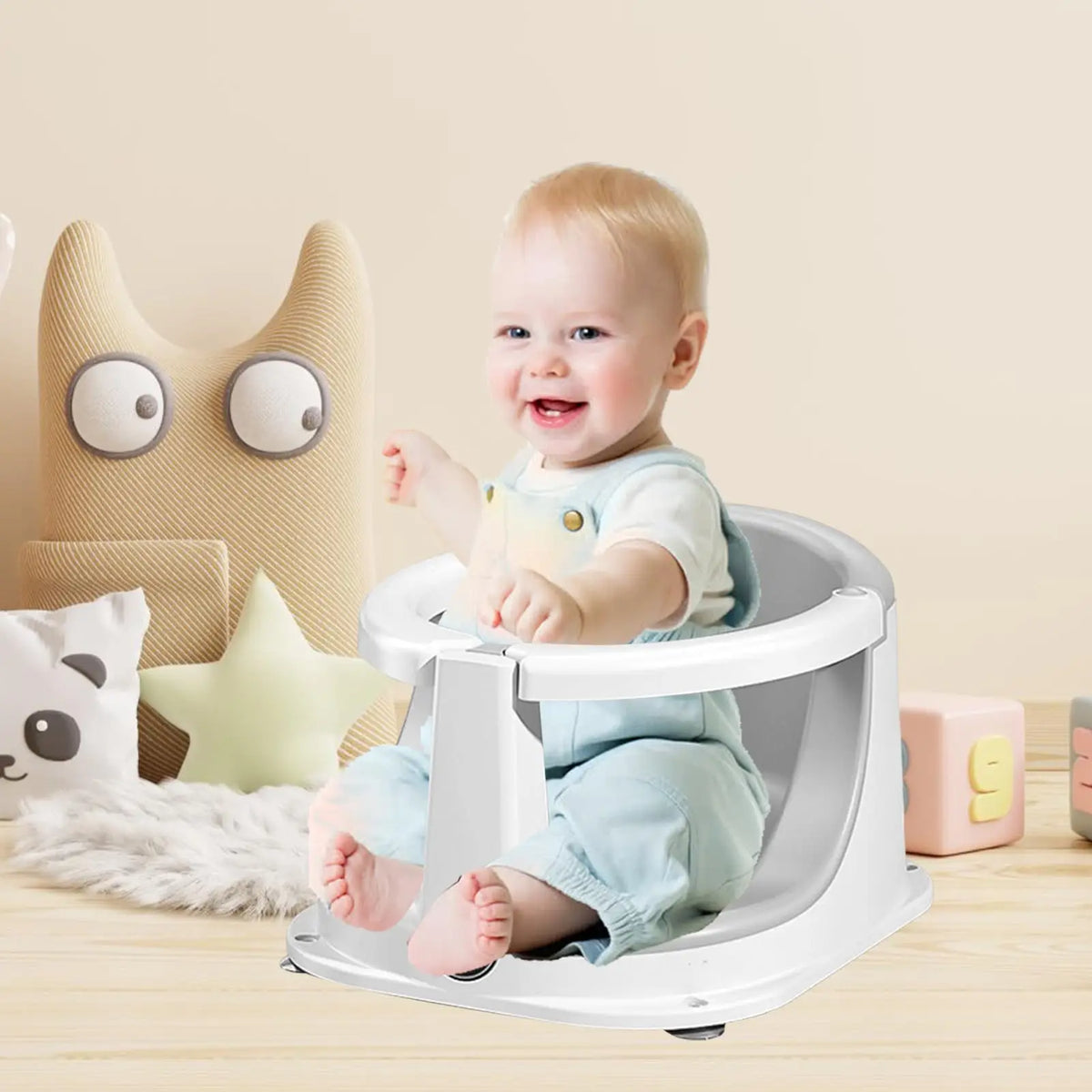 Baby Bath Seat, Baby Bath Support, Baby Sit Up Bath Seat, Children Safety Shower Assistance Supplies for Home Travel Housewarmin