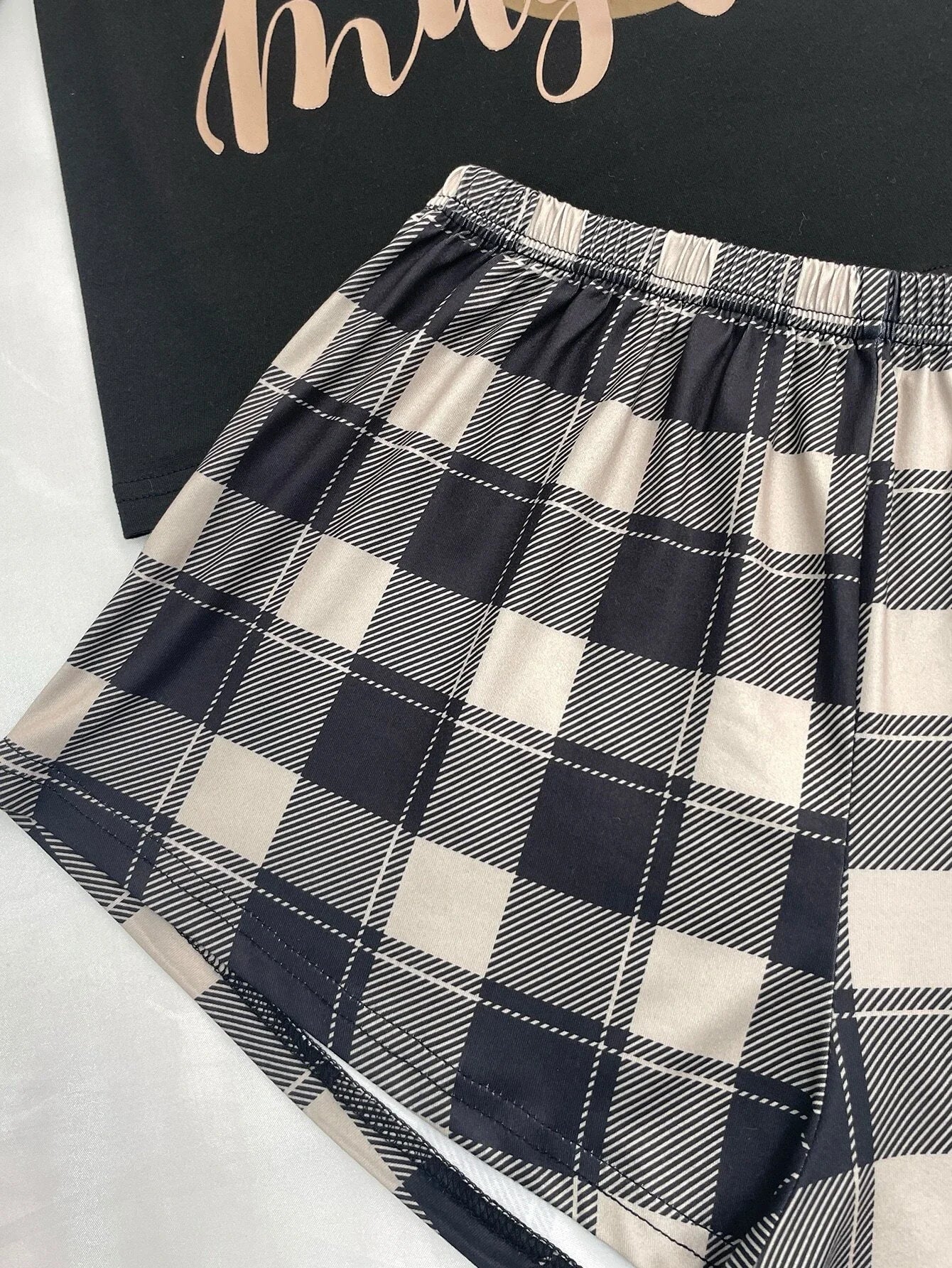 Three-piece women's comfortable pajamas New style shorts long pants short sleeved casual home wear