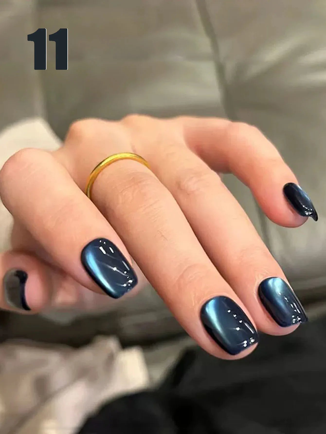 MIANEL 12ML 1-21pcs Emperor Green Cat Eye Gel Nail Polish Whitenning Nails Green Nails Suitable For Nail Salons Nail Supplies