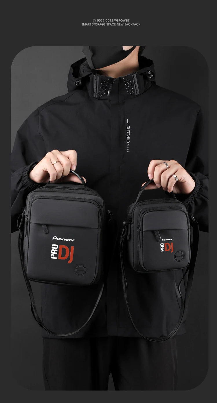 New Pioneer Pro Dj Shoulder Bag Travel Messenger Bag Men's Waterproof Fashion Nylon Shoulder Bag Outdoor Casual Sports Chest Bag