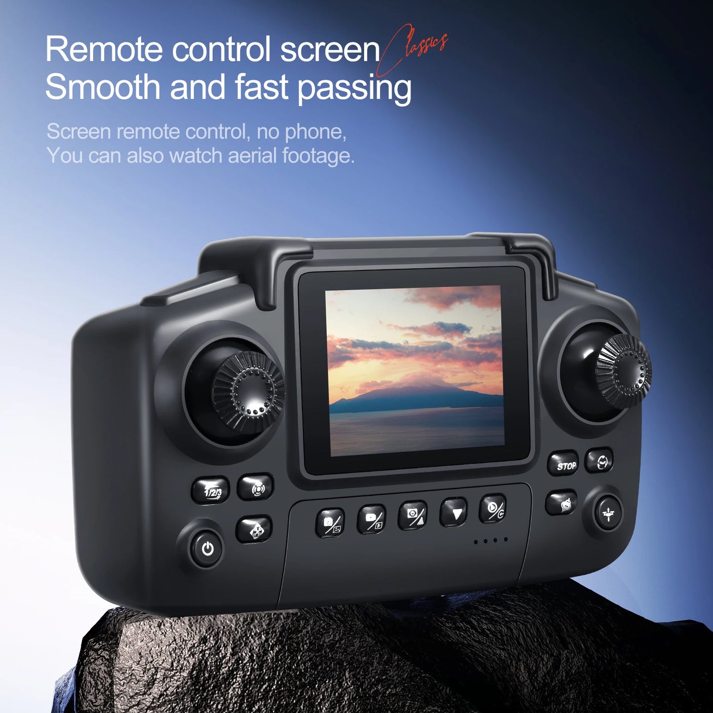 White Gray E88E99 Lighting Screen Control Mini Drone Dual Camera Optical Flow Fixed Height HD Aerial Photography Quadcopter