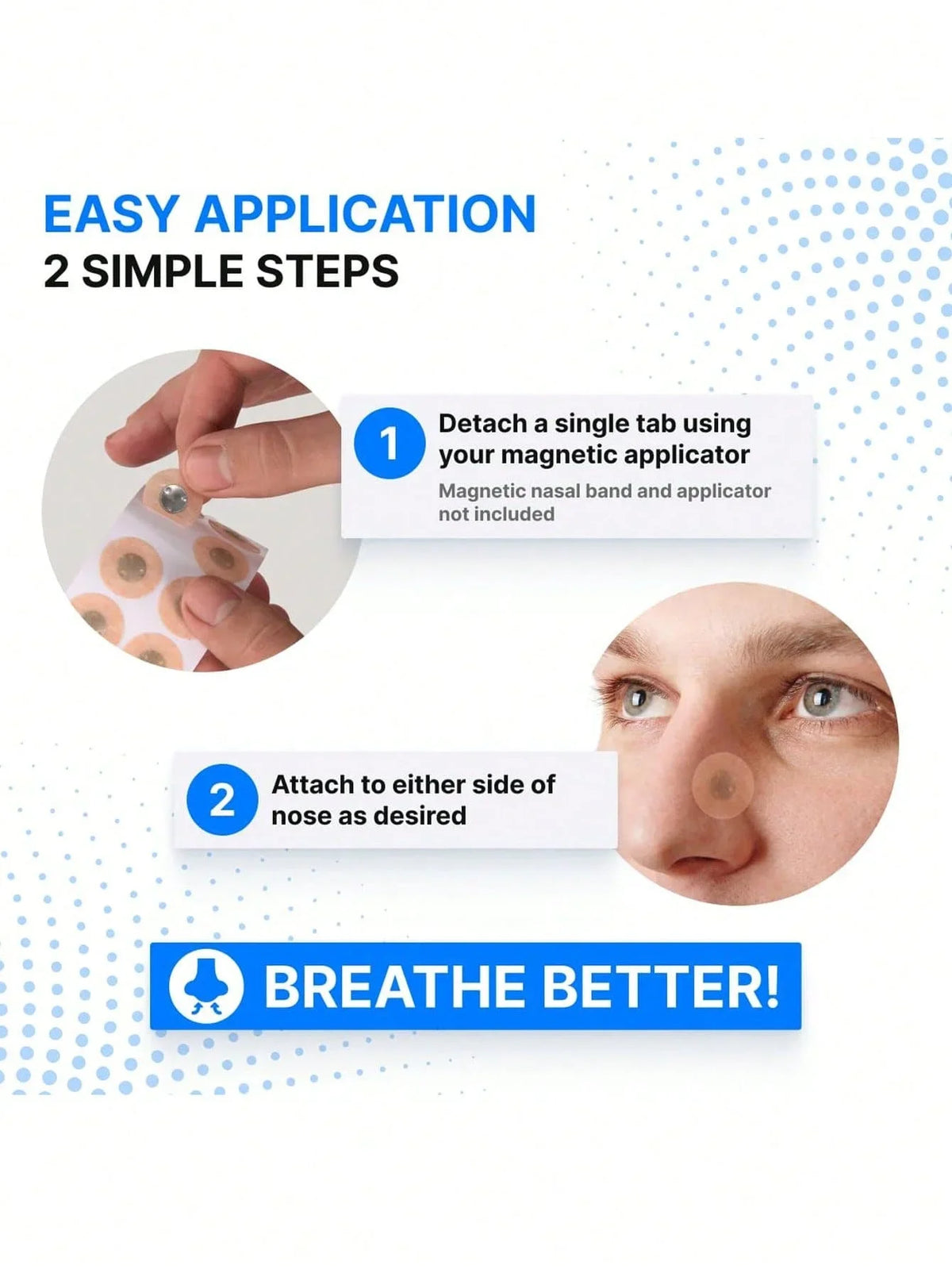 Physical Nasal Dilator Set, Anti-Snoring Nose Clips with Nasal Strips, Widen Nasal Passages & Boost Airflow, Improve Night Breathing for Better Sleep Quality