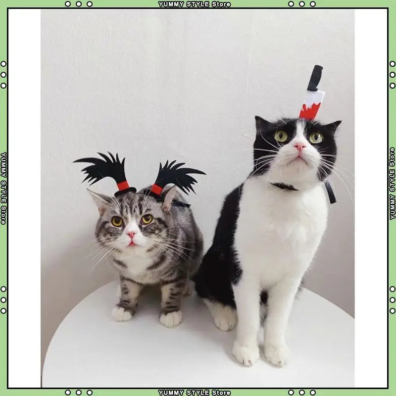 Pet Costume Funny Headwear for Cat Puppy Dog Halloween Photography Props Party Supplies Pet Accessories