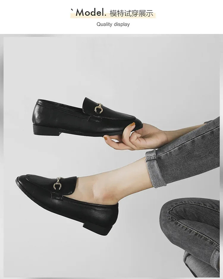 Womens Shoes Flats Loafers Ladies Leather Brand Sneakers Women Designer Flat Ladies Shoes Woman Luxury Female Shoes for Women