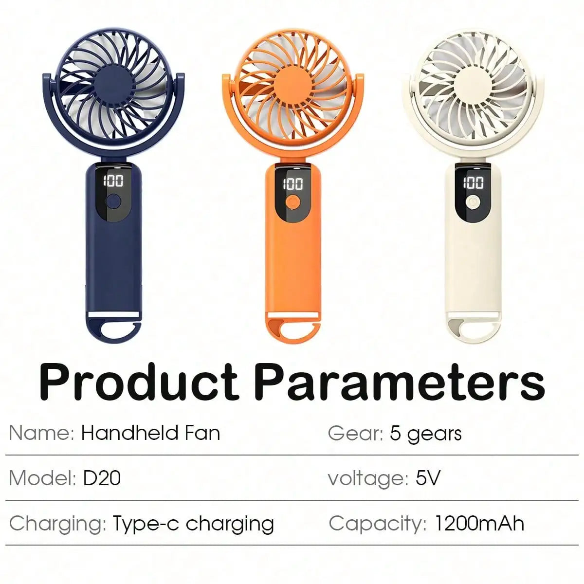 New Handheld Small Fan, Mini Portable Portable Cooling Device, Silent and Long-lasting, Essential for Summer Outdoor Coolness