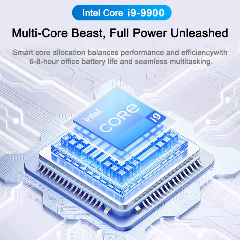 LENO HOT 15.6" Laptop Windows 11 Intel Core i9 9900 32GB 1TB/2TB 1920*1080HD Gaming Computer PC Gamer office Ultra Slim Notebook