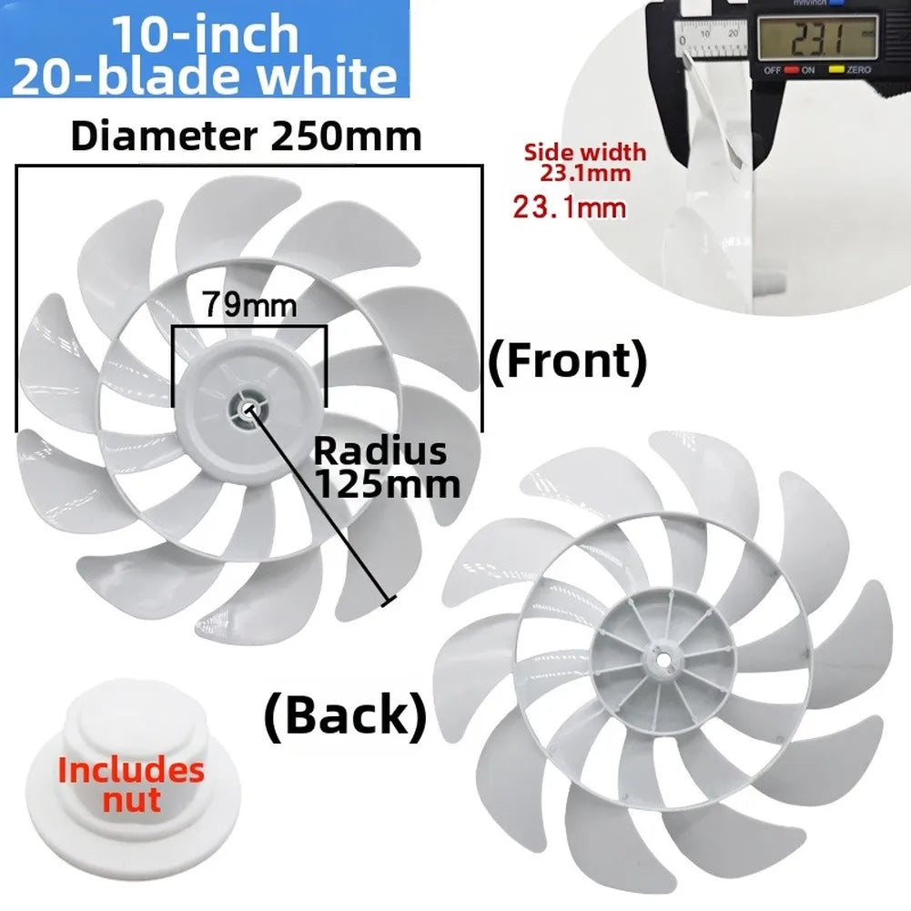 10/12inchs Replacement Fan Blades= For Pedestal Ceiling And Table Fans For Indoor Cooling And Efficient Air Circulation