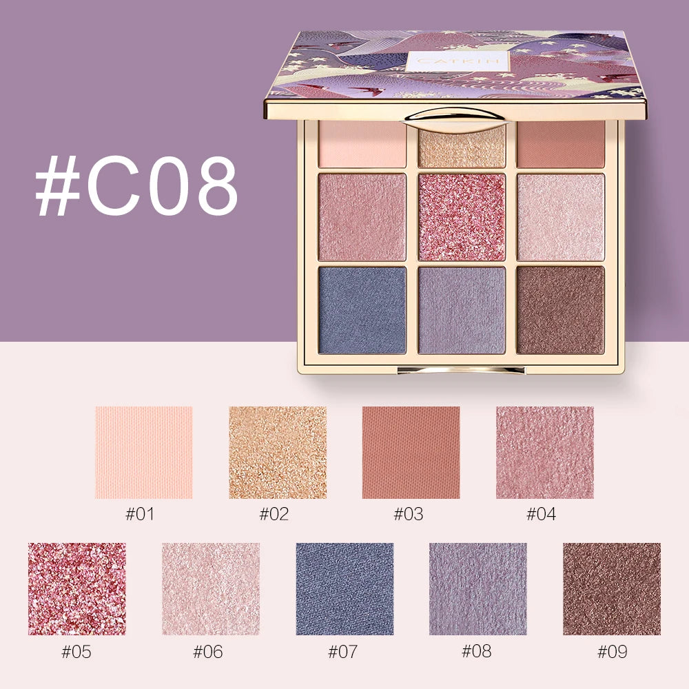 CATKIN Eternal Love Seasonal 9 Colors Eyeshadow Glitter Shimmer Matte Metallic Natural Special Chinese Modern - Hot Sales