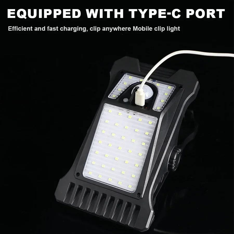 9900LM Solar Garden Outdoor Lights Clip Light Motion Sensor Waterproof Camping Lamp Rechargeable for Landscape Garden Decoration