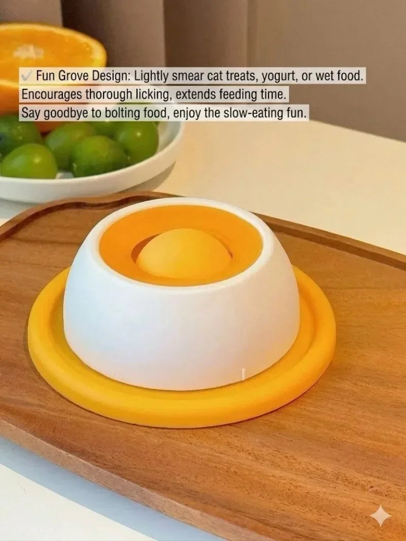 Pet Lick Feeder Bowl Slow Feeder for Dogs Cats Anti Anxiety Interactive Treat Toy Non-Slip Suction Licking Mat for Oral Care