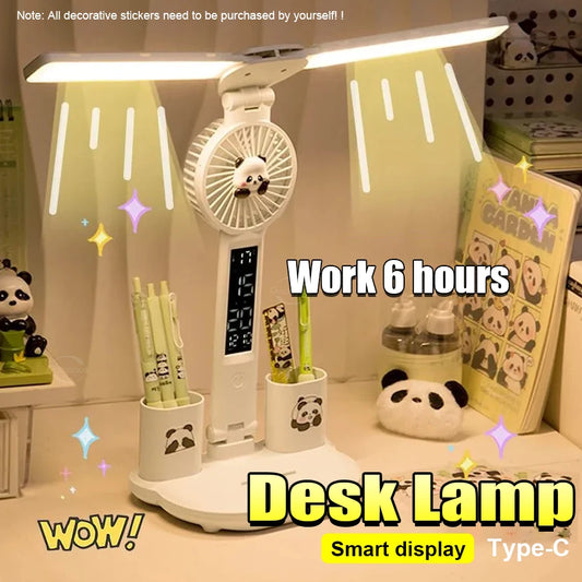 Rechargeable Led Desk Lamp for Study Table Lamp Led Eye Caring Light With 3 Color Modes Dimmable Reading Study and Office Work