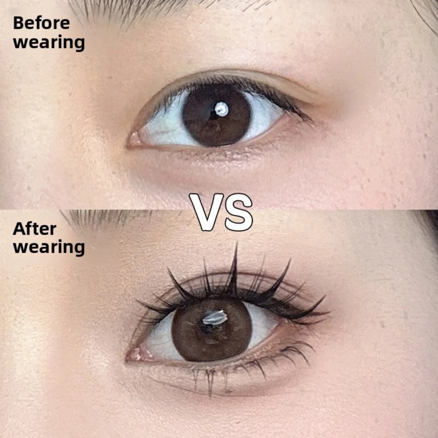 100pcs Sunflower DIY False Eyelashes Natural Thick Cartoon Extensions Clusters Individual Lashes Cluster Segmented Lash Bundles