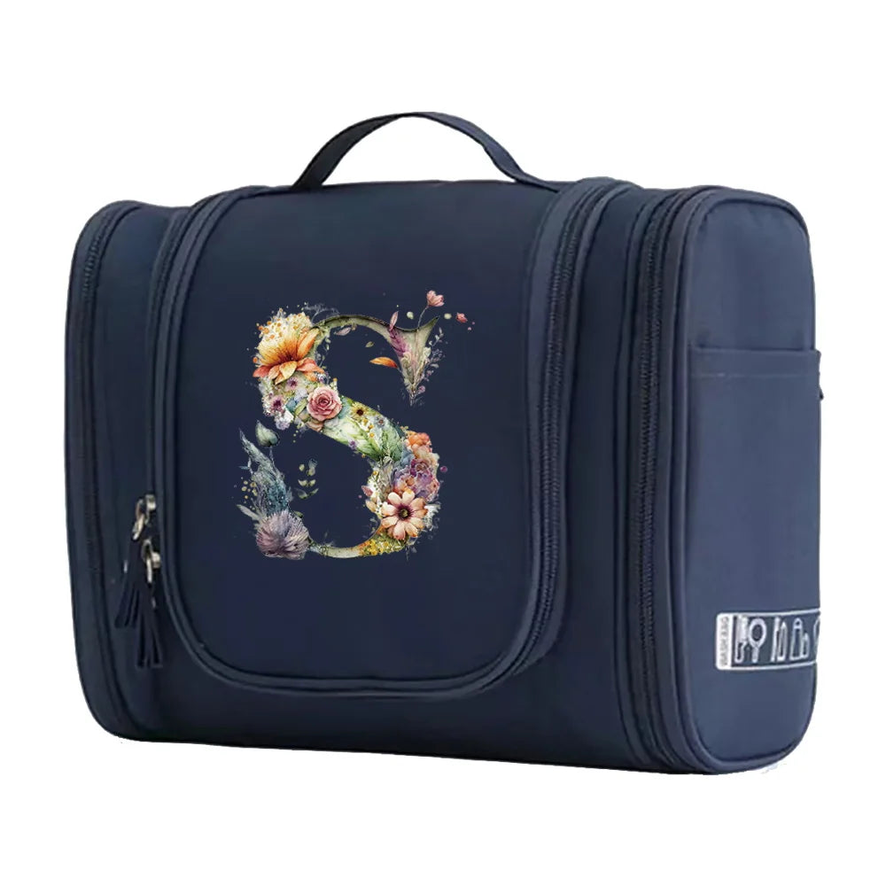 New Fashion Floral Shaped Letter Pattern Female Toiletries Are Very Convenient Minimalist Makeup Bag for Easy Storage of Items