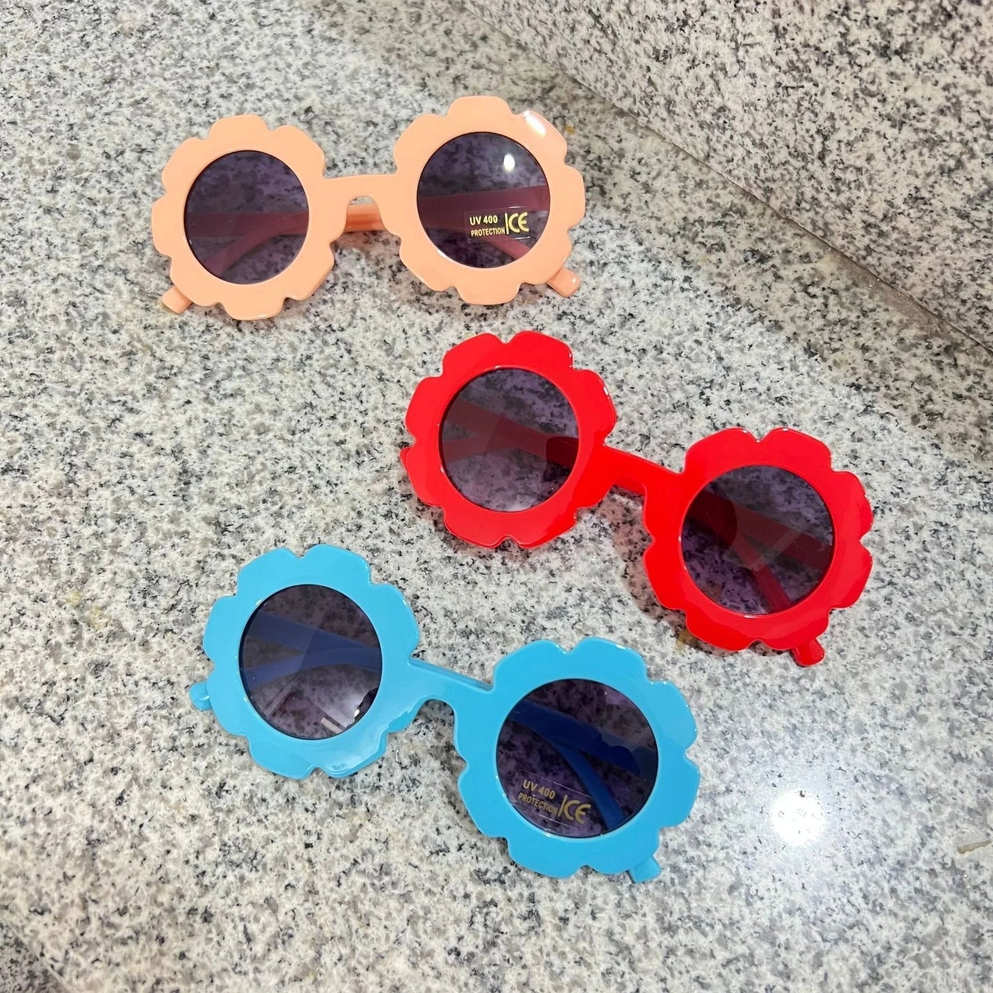 2023 new cute children's frosted glasses color series baby sunglasses