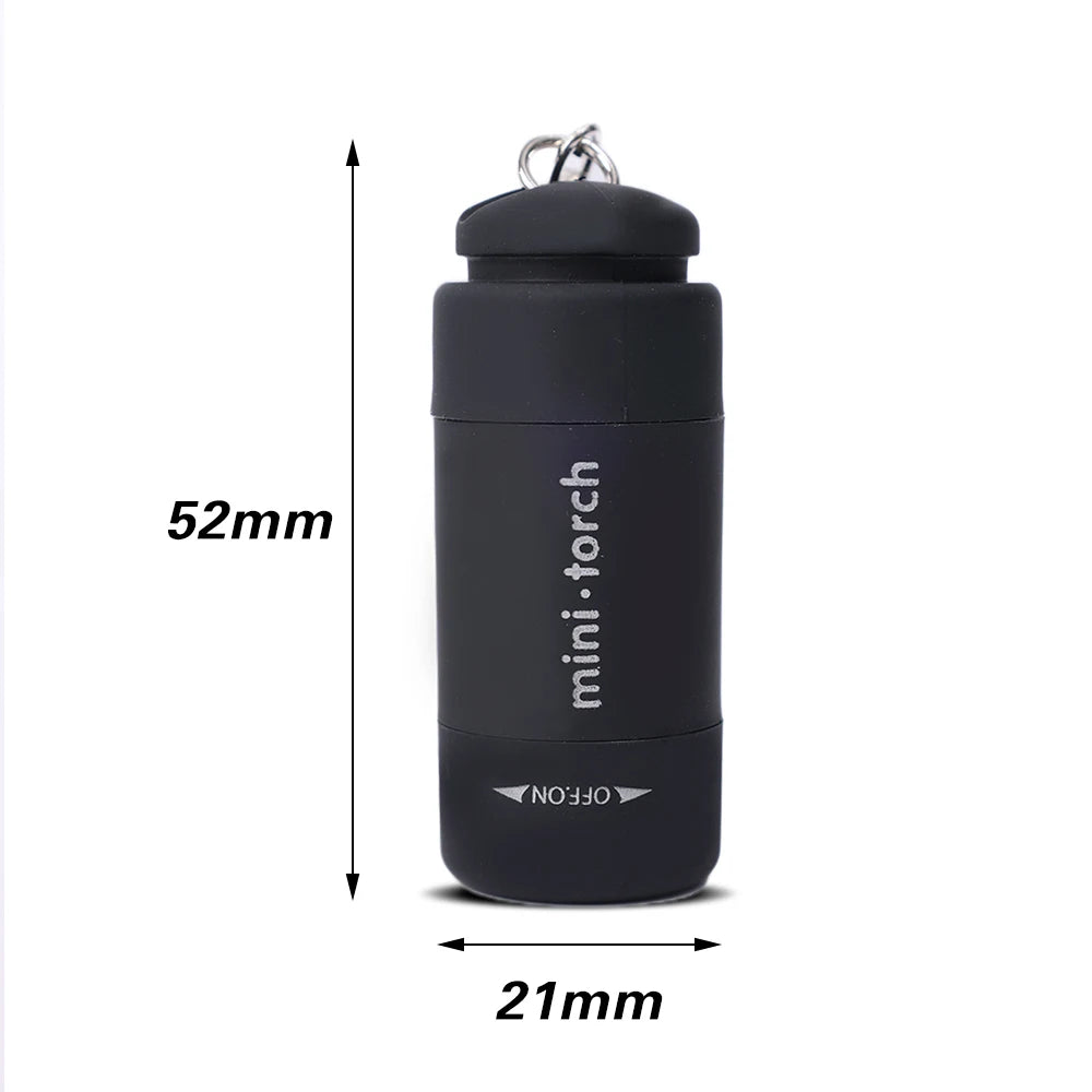 3/1pcs LED Mini Torch Light USB Rechargeable Flashlight Outdoor Waterproof Keychain Torches Lights For Hiking Camping Lighting