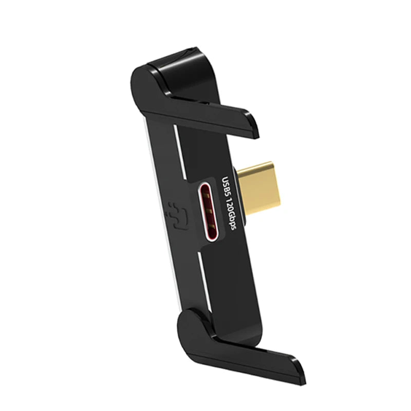 USB5.0 Type C Phone Stand Adapter 240W Fast Charging 120Gbps 16K Multi-function Foldable Converter Compatible Thunderbolt 5/4