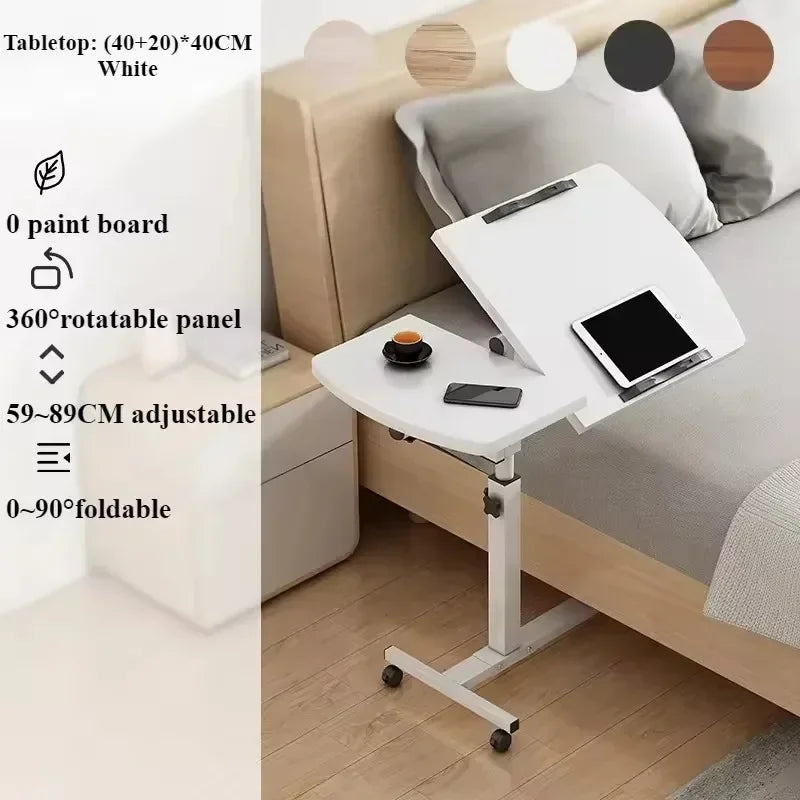 Adjustable Nursing Table Foldable Rotating Table Multifunctional and Movable Storage Table Convenient Dining Table on The Bed