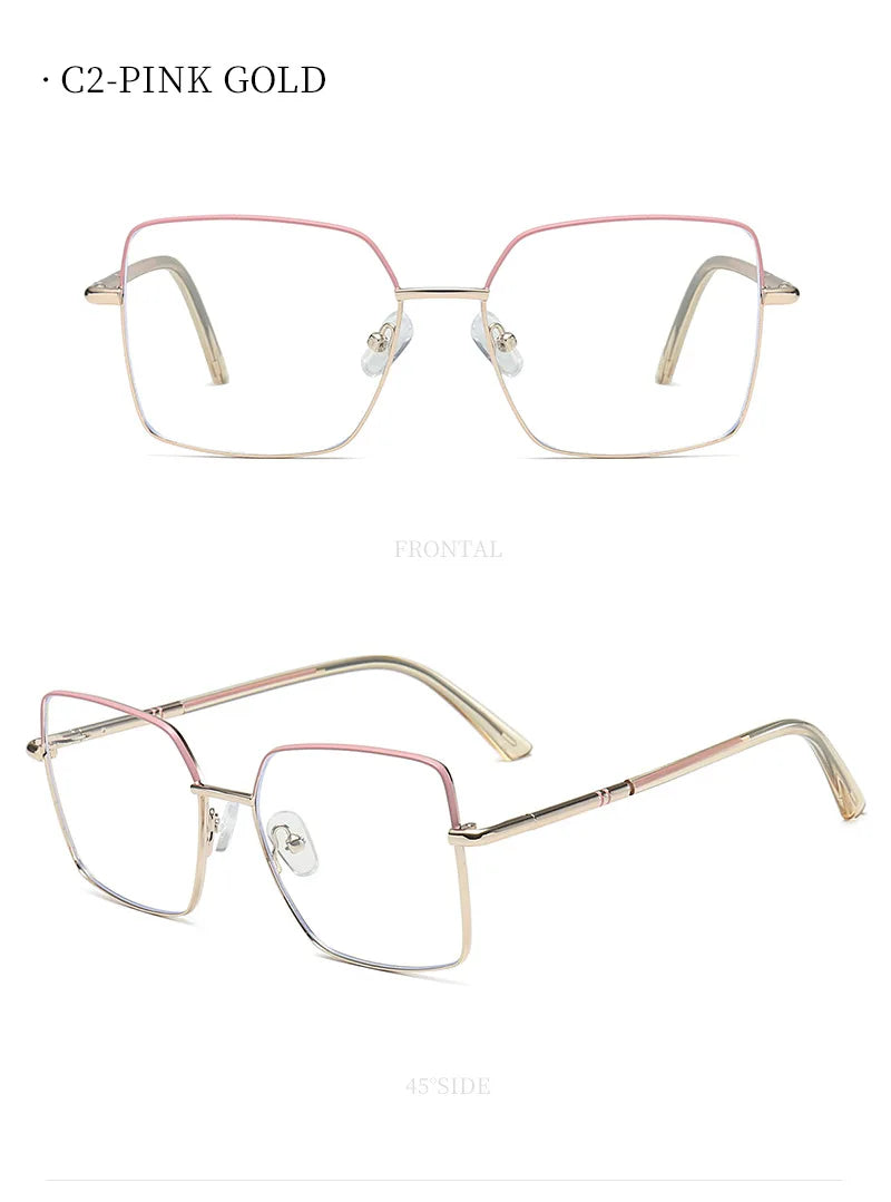 JMISUS Butterfly Prescription Glasses Woman Optical Eyeglasses for High-quality Metal Anti Blue Light Myopia Eyewear