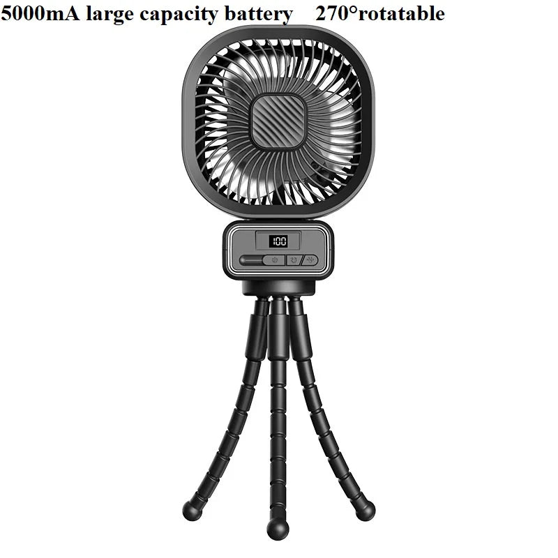 Baby Stroller Fan Mini Portable Outdoor Fan USB 3 Speed Flexible Octopus Fan Tripod Clip on Handheld Fan for Stroller Crib
