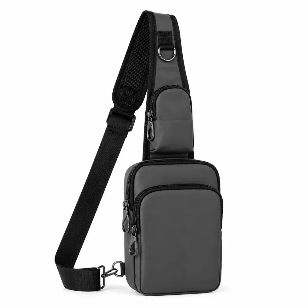 Fashion RFID Blocking Chest Bag Waterproof Anti-Theft Anti-Theft Sling Bag Lightweight Simple Messenger Bag Travel