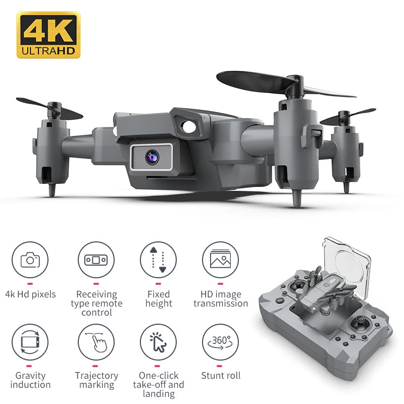 Mini Drone for Kids with 4k HDCamera  FPV Remote Control Toys Gifts for Boys Girls with Altitude Hold Headless Mode RC Dron