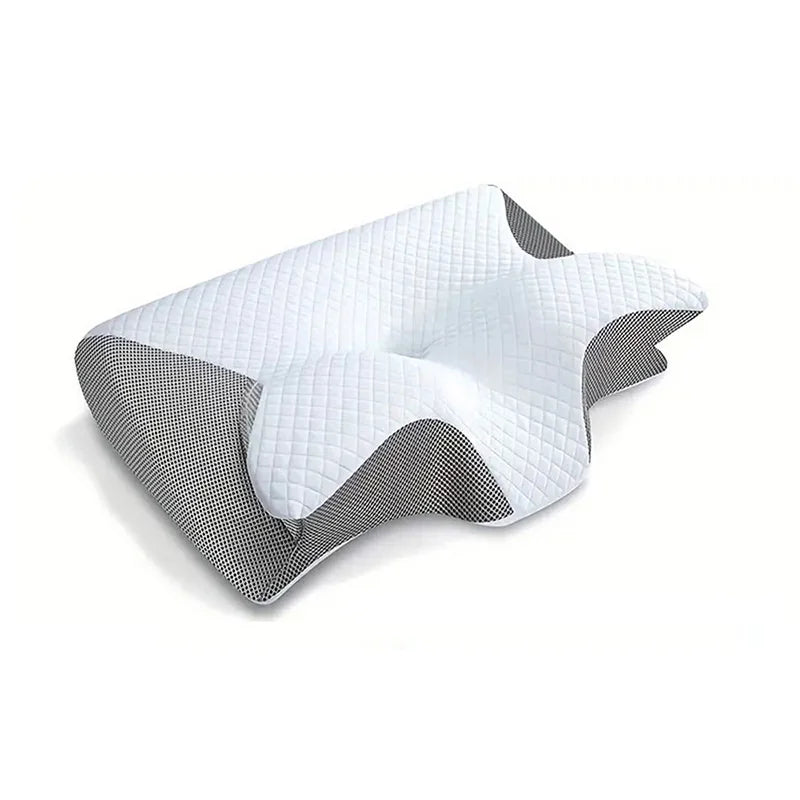 Butterfly Memory Cotton Neck Pillow Ergonomic Contoured Slow Rebound Cervical Pillow For All Sleep Positions Shoulder Relief