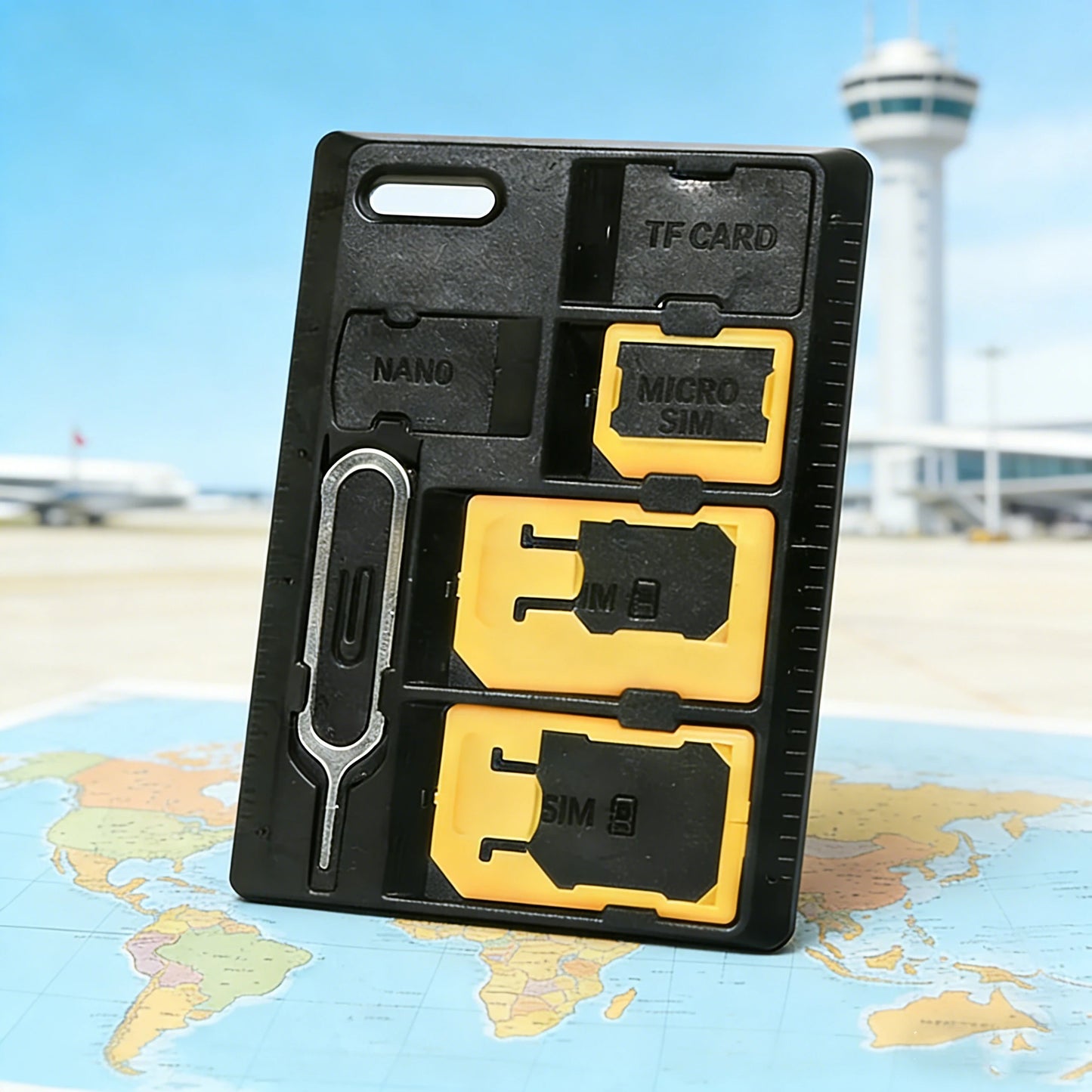 Universal 4 in 1 SIM Card Adapter Storage Case Kits For Nano Micro Standard SIM Card Memory Card Holder Reader Cover