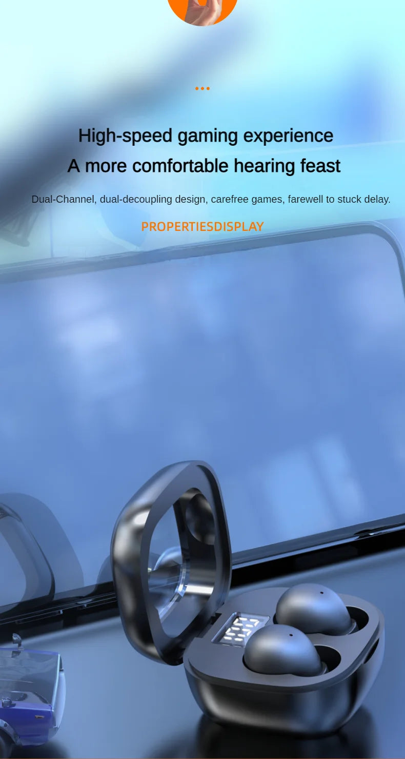 SK Mini 5.3 wireless bluetooth headset small earbuds sleep work sports invisible headphones HD HIFI bass sound quality earphones