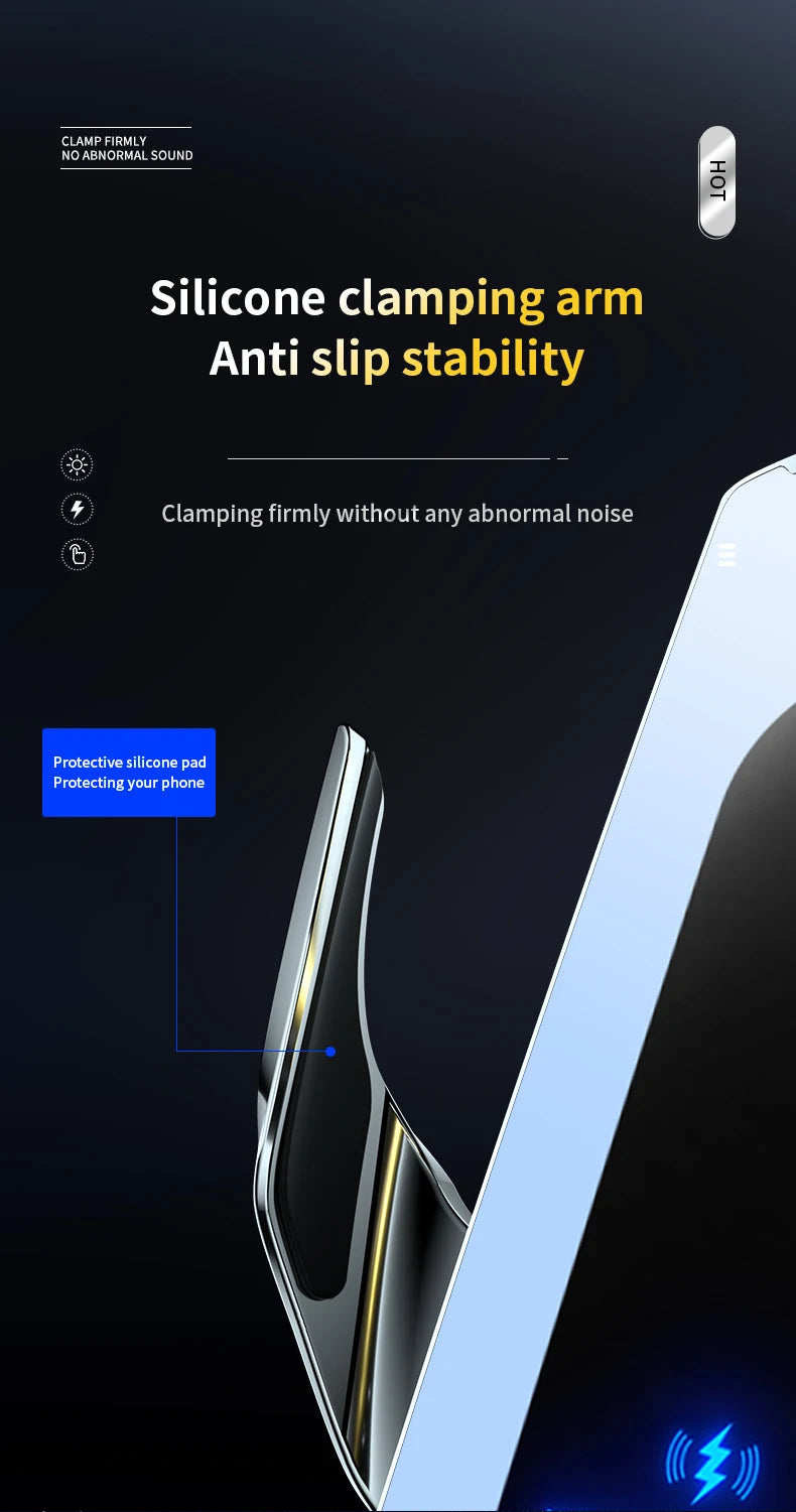 Car Phone Holder For Volkswagen VW Golf 8 MK8 2021-2024 Mobile Phone Mounts Car Wireless Charging Special Fixed Base Accessories